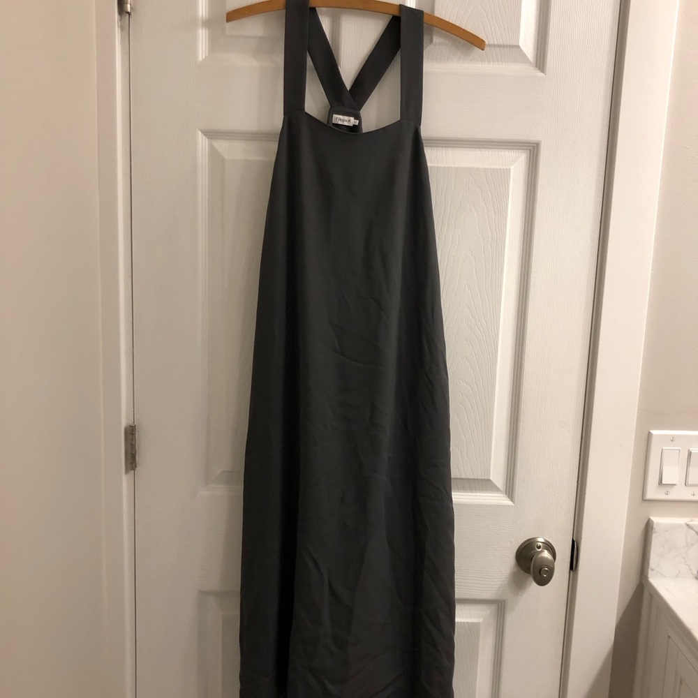 Charcoal grey Filippa K silk dress